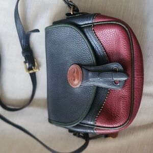 Vintage Dooney & Burke leather saddle bag